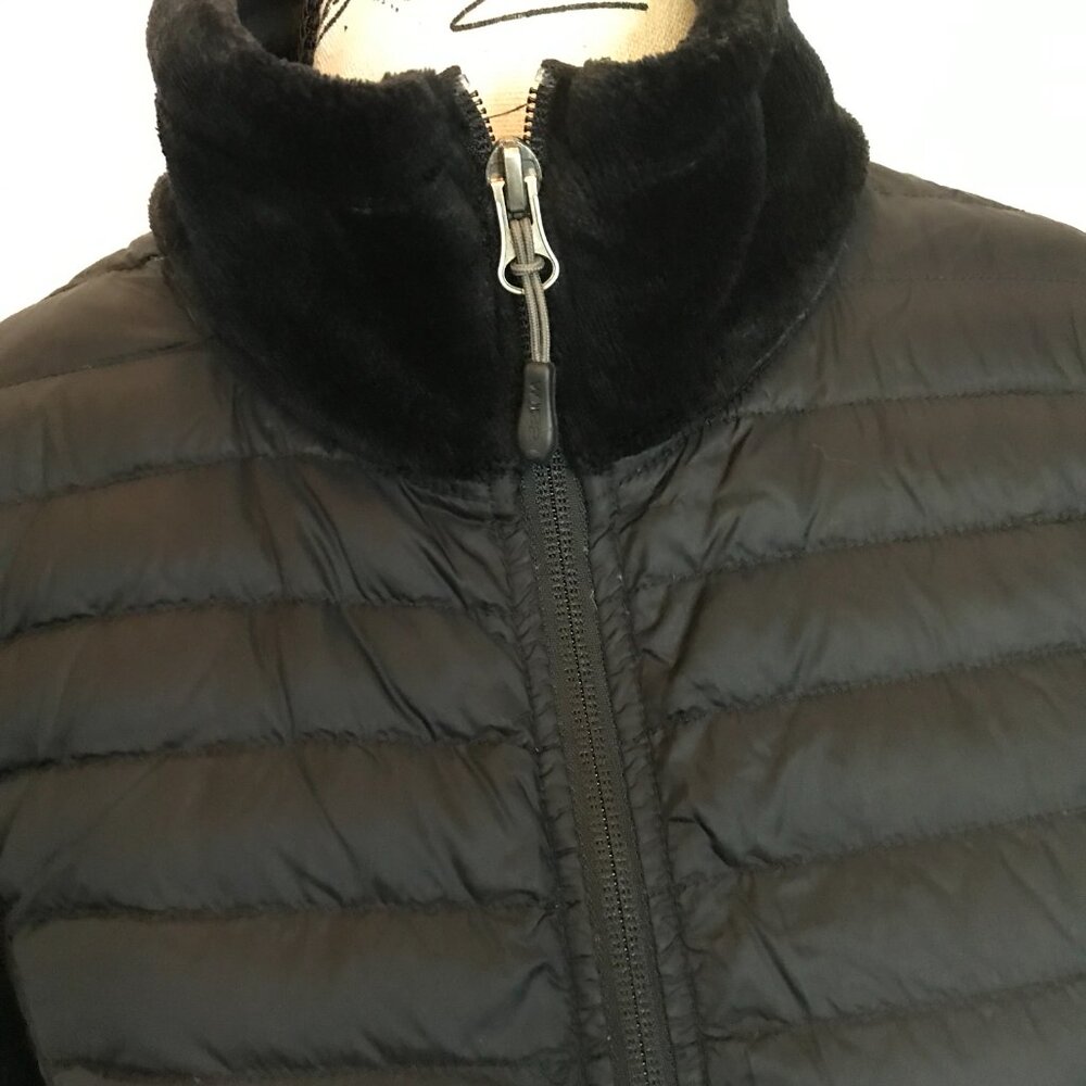 32 Degrees Quilted and plush full zippered jacket with pockets, black size Small - Picture 2 of 12